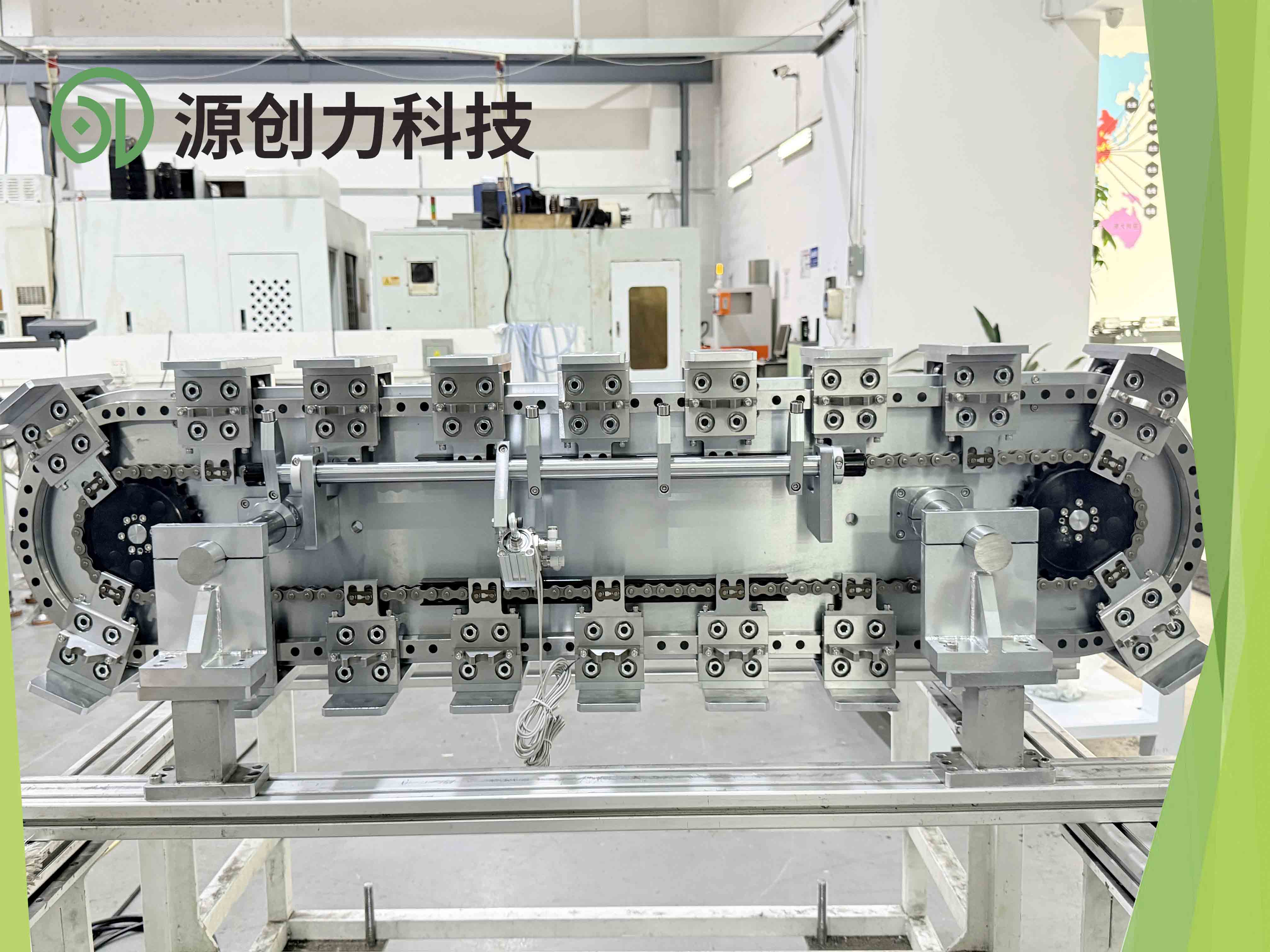 立式环形导轨输送线_高精度±0.05mm_节省空间70%_源创力科技
